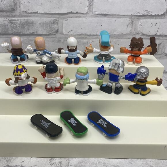 Tech Deck Dudes Figures Lot Skateboard Bundle lot of 10 - Picture 2 of 16